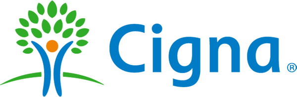 The logo of the insurance company Cigna